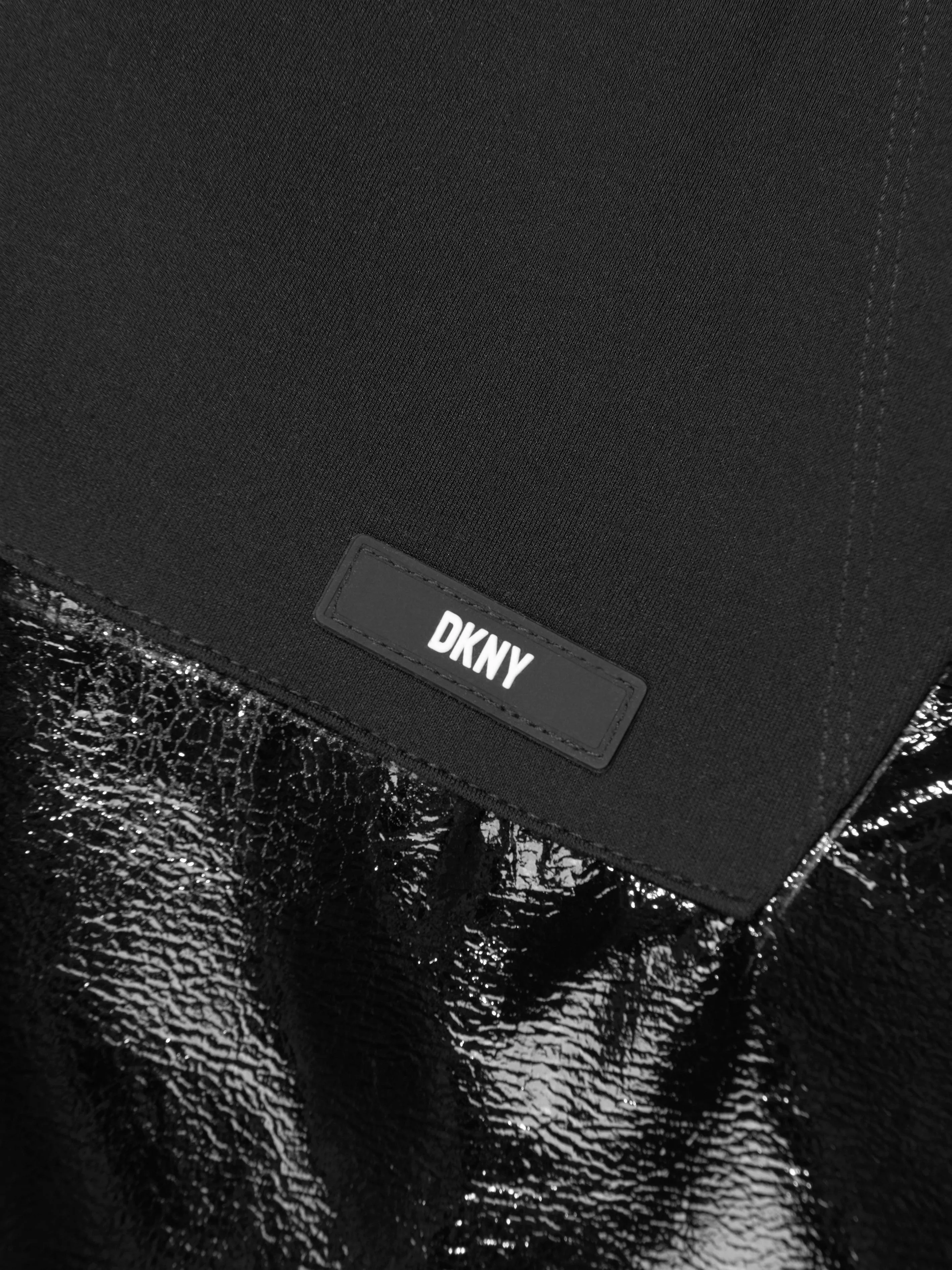 DKNY Girls Shiny Shorts in Black