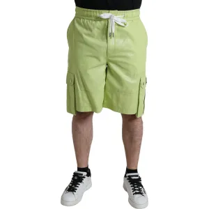 Dolce & Gabbana Chic Light Green Cotton Bermuda Shorts