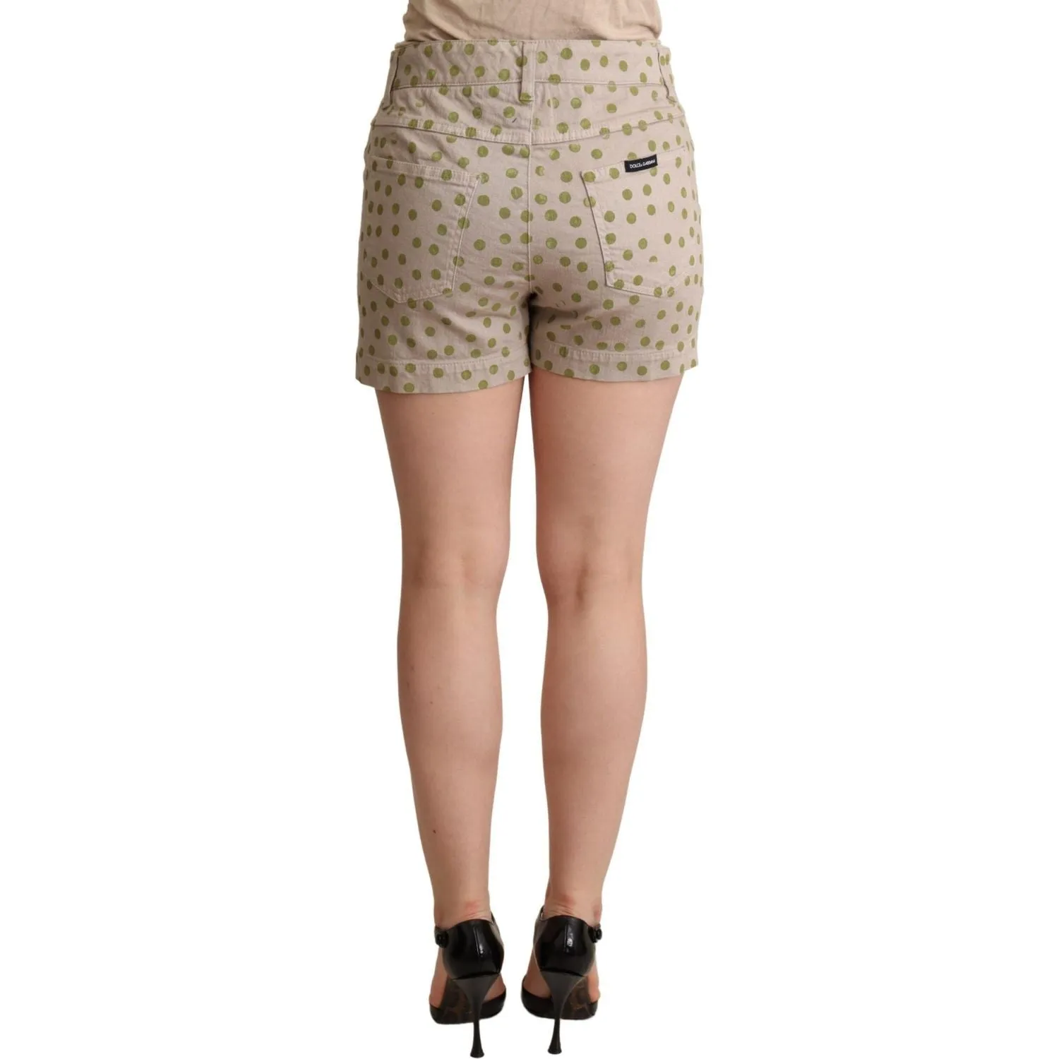 Dolce & Gabbana Chic Polka Dot Cotton Stretch Shorts