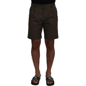 Dolce & Gabbana Elegant Green Cotton Chino Shorts