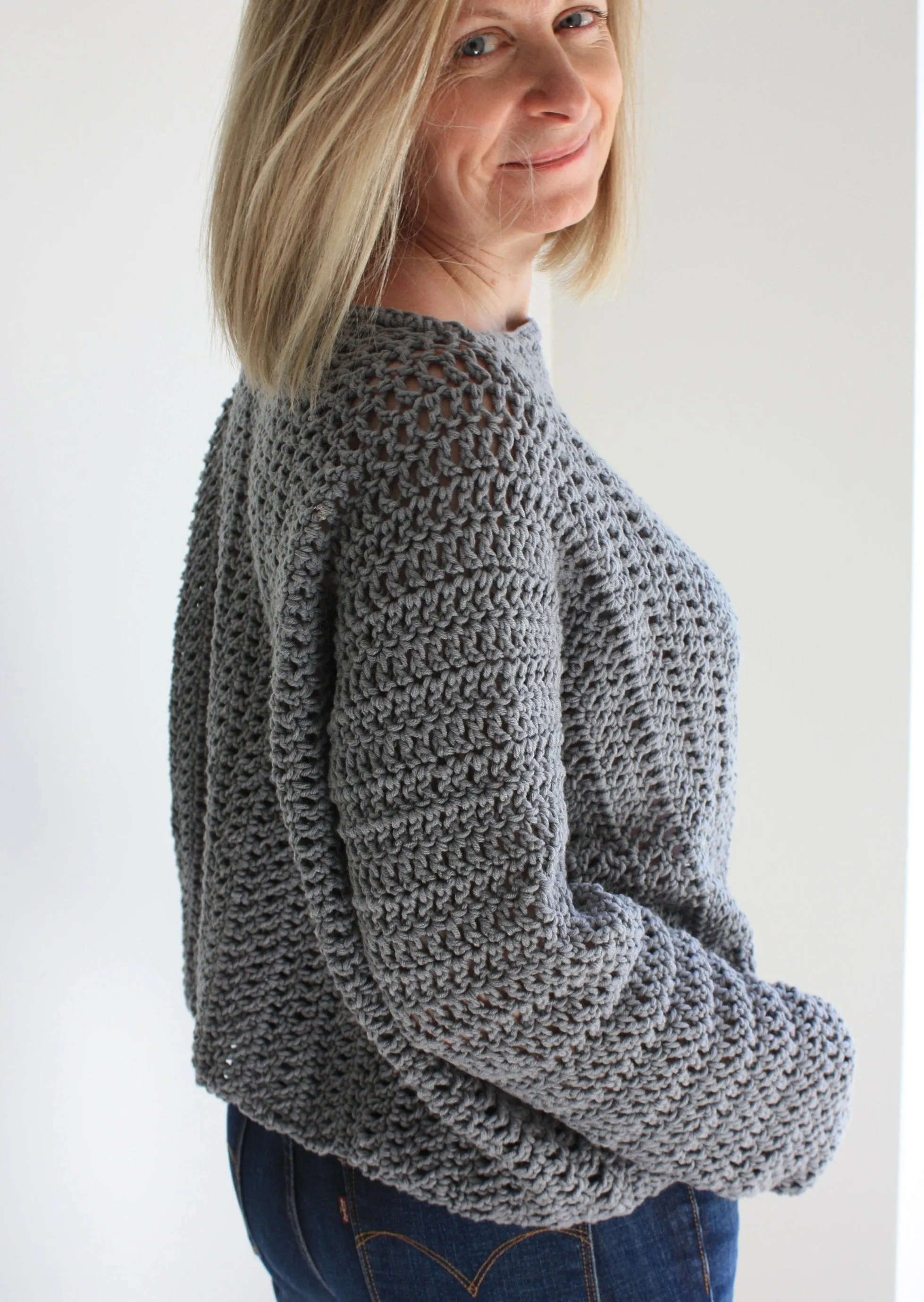 Easy Crochet Pattern - Tulip Time Sweater