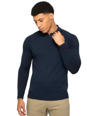 Enzo Milano | Mens Half Zip Polo Jumper