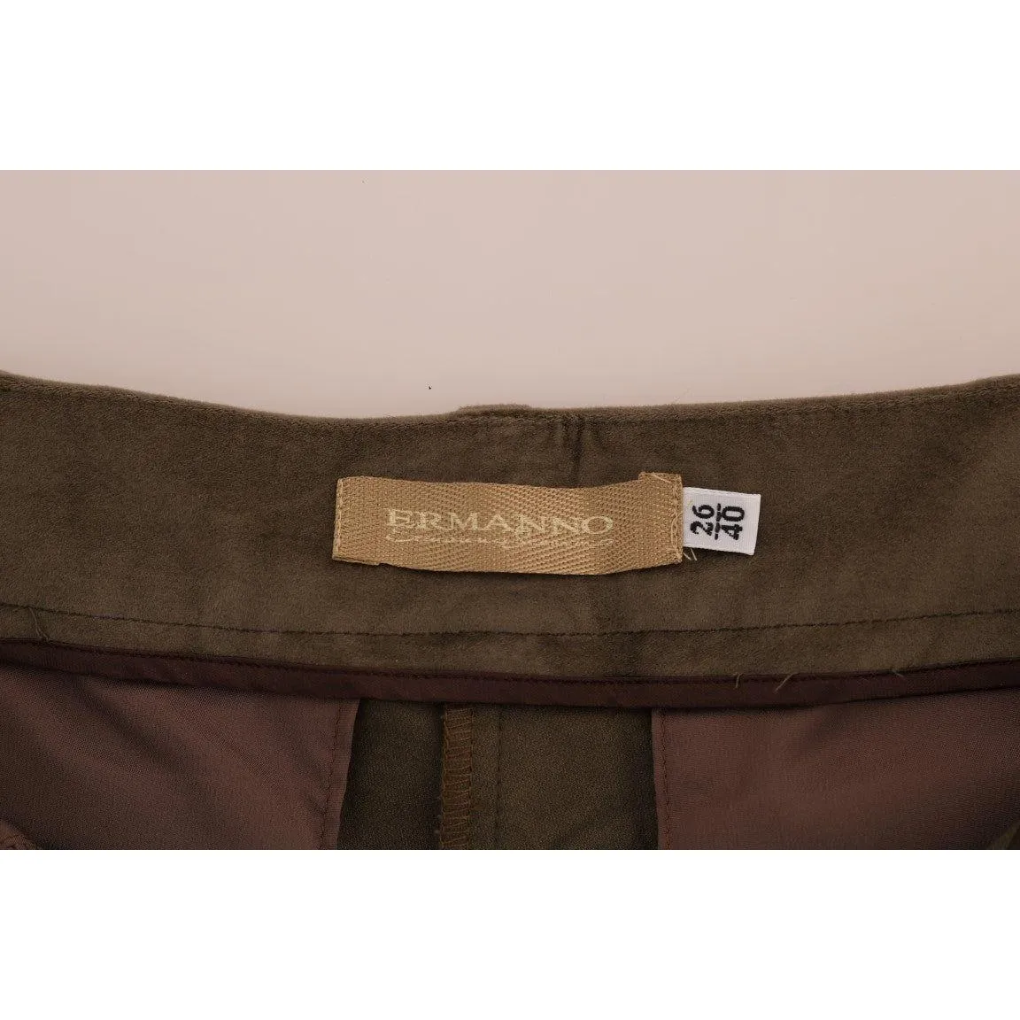 Ermanno Scervino Chic Brown Bermuda Elegance