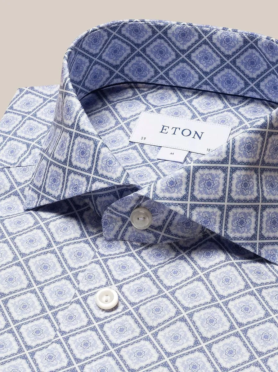 Eton -  Medallion Print Shirt