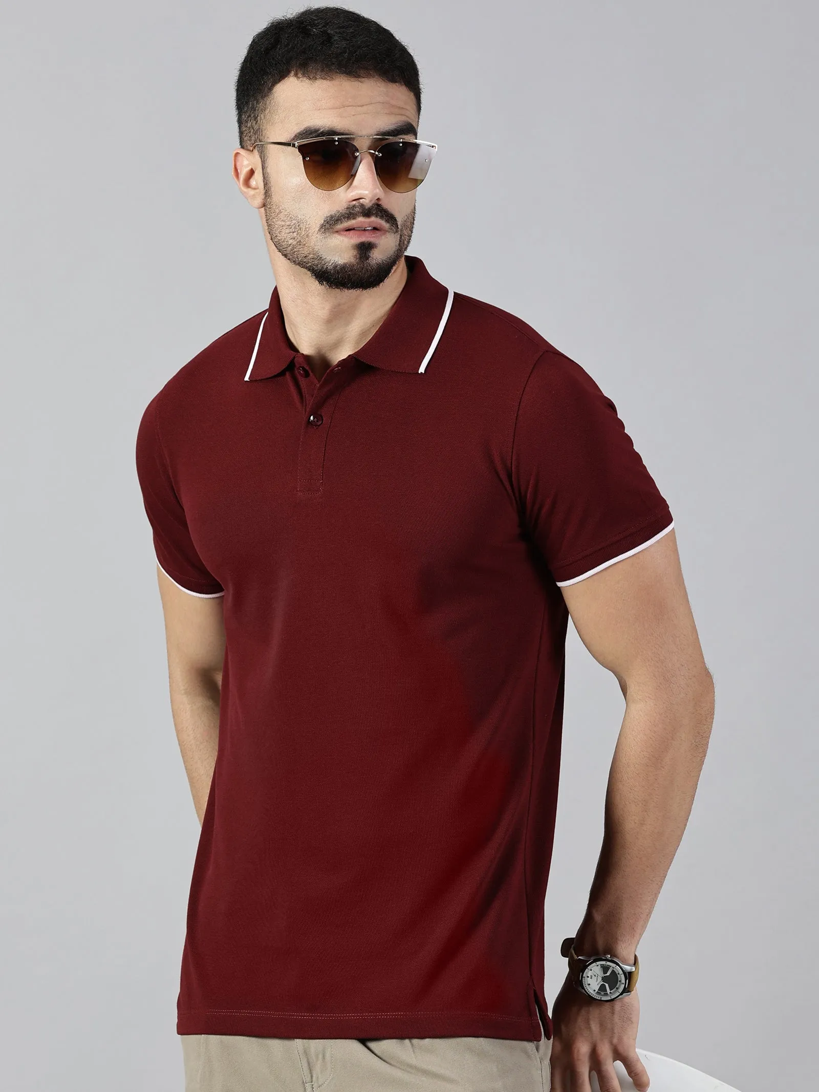 Everyday Maroon Polo T-Shirt