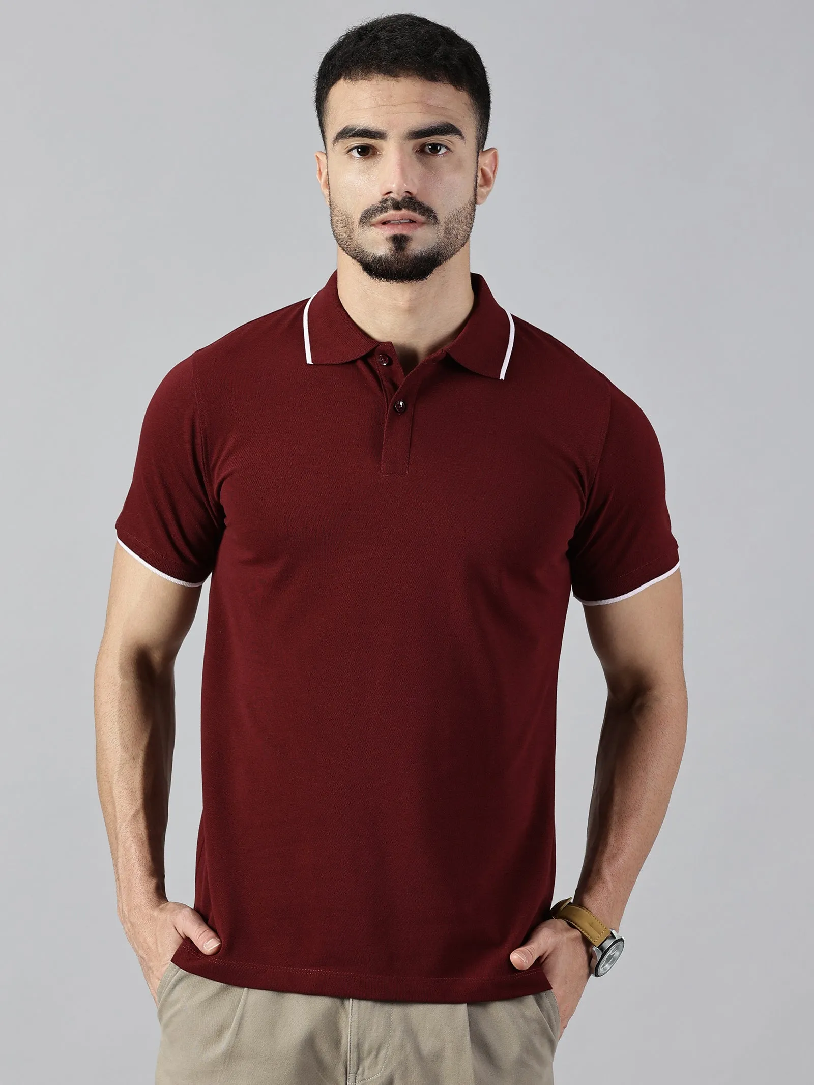 Everyday Maroon Polo T-Shirt