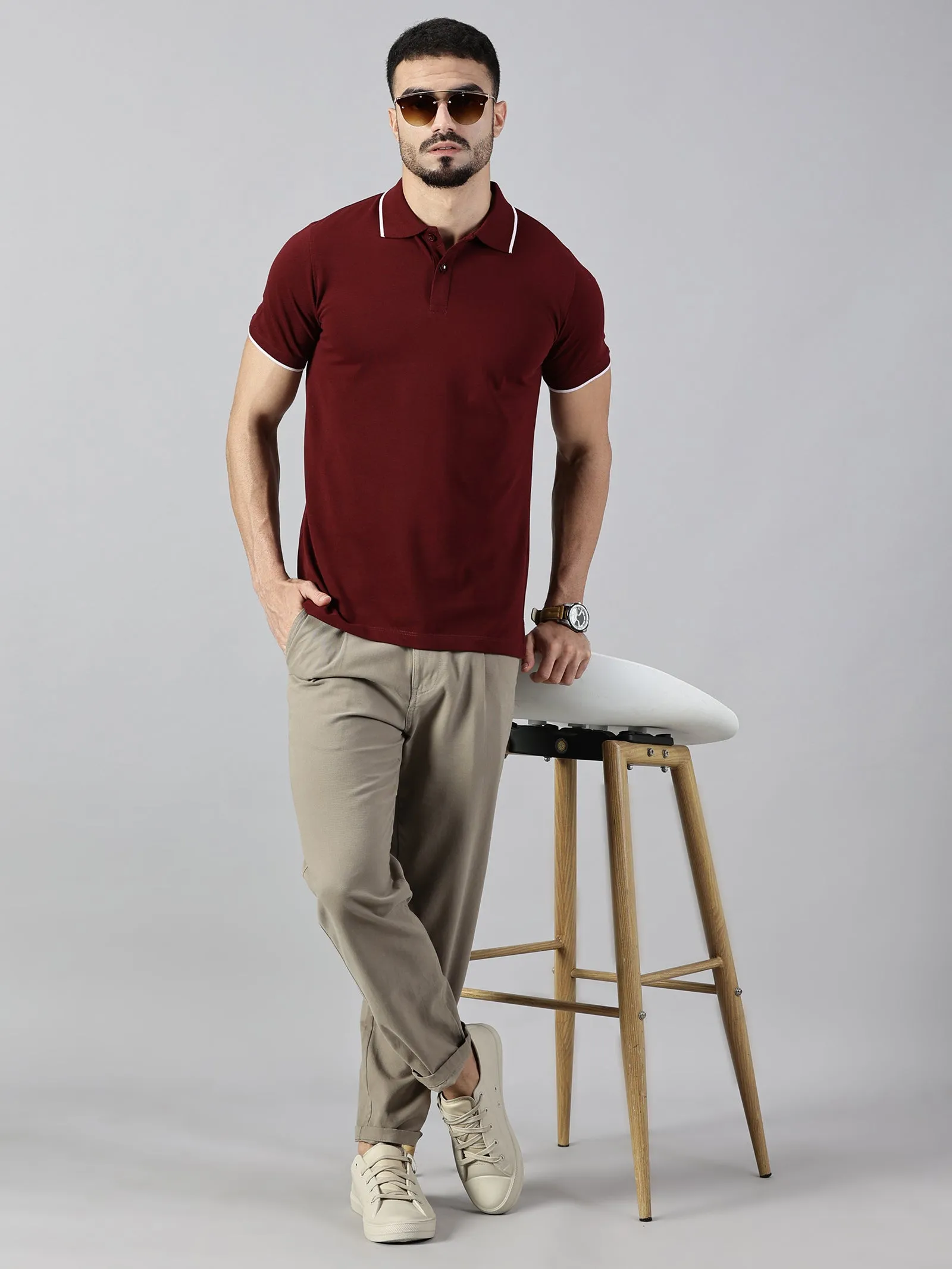 Everyday Maroon Polo T-Shirt