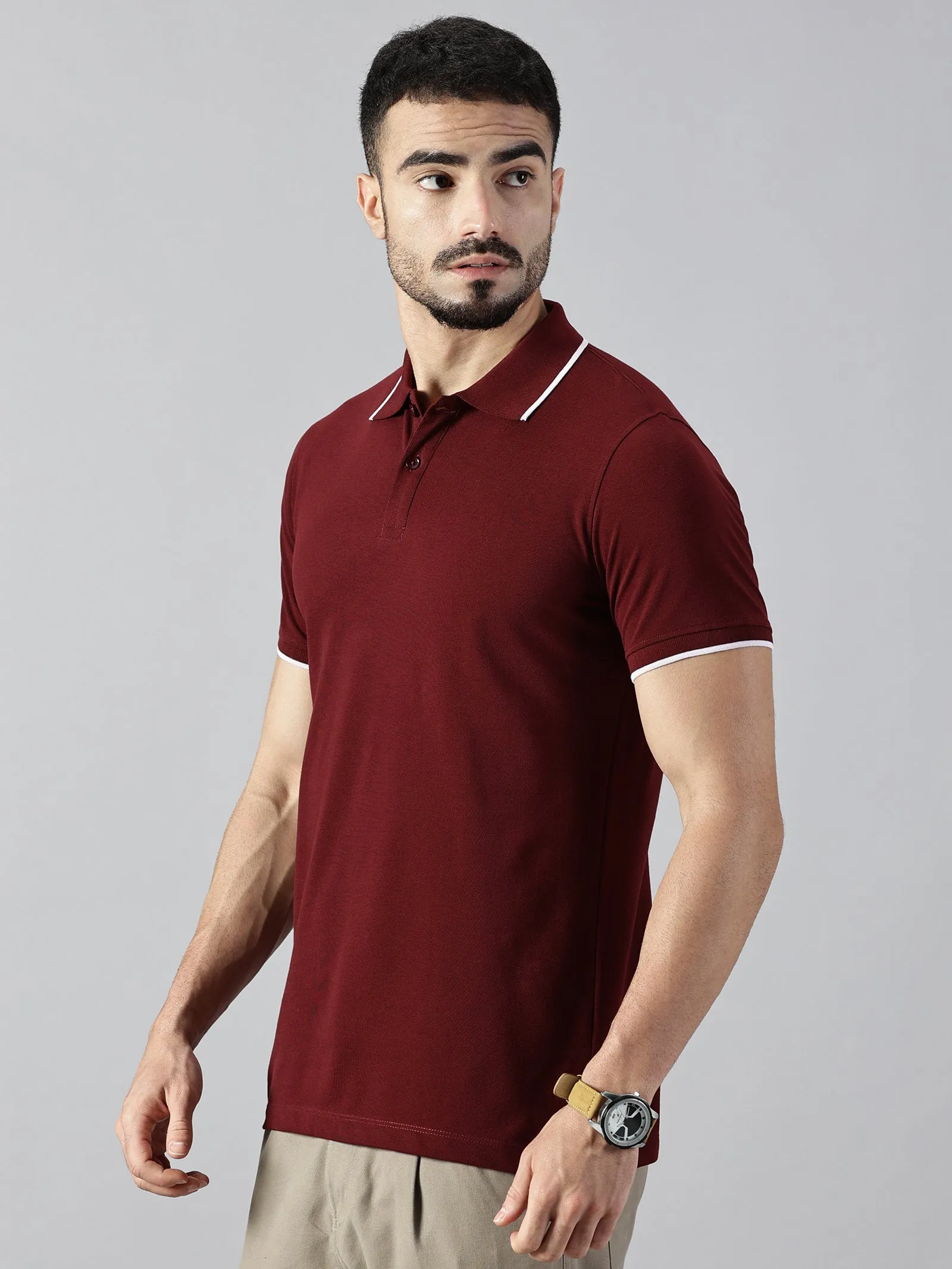 Everyday Maroon Polo T-Shirt