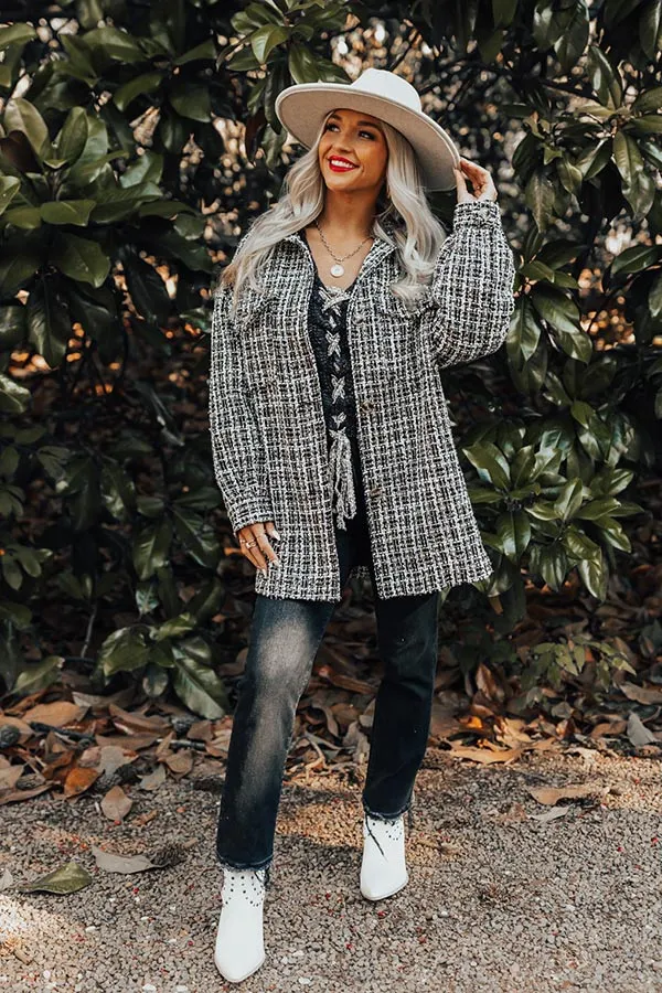 Everyday Rumors Tweed Coat