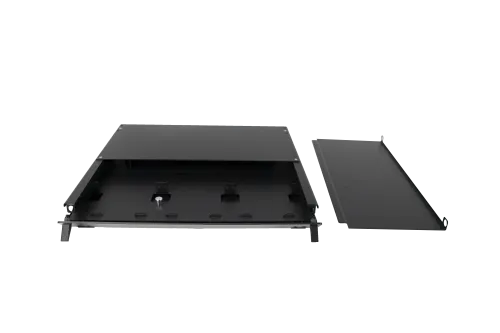 Fiber Patch and Splice Panel, High Density, Slide-Out, 1U, 3 Adapter Panel Capacity