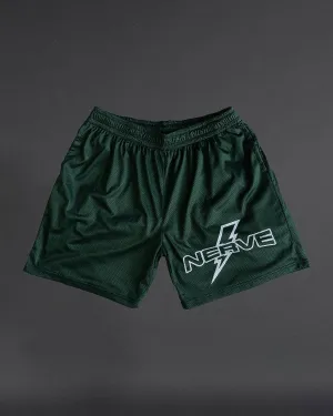 FOREST GREEN BOLT SHORTS