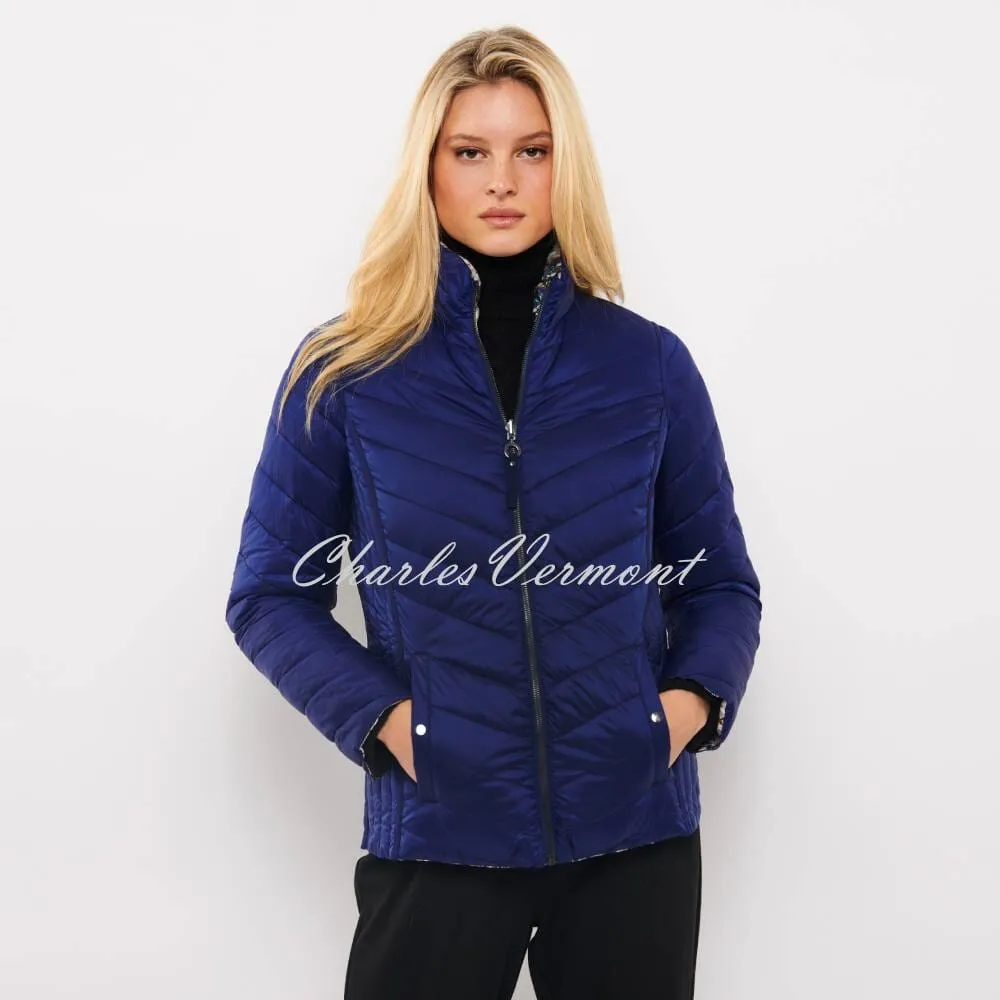 Frandsen Lightly Padded Reversible Jacket - Style 526-588-1167 (Royal Blue / Multi)