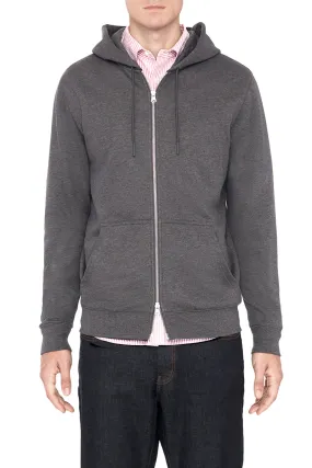 French Terry Zip-Up Hoodie | Dark Grey EBC50Z