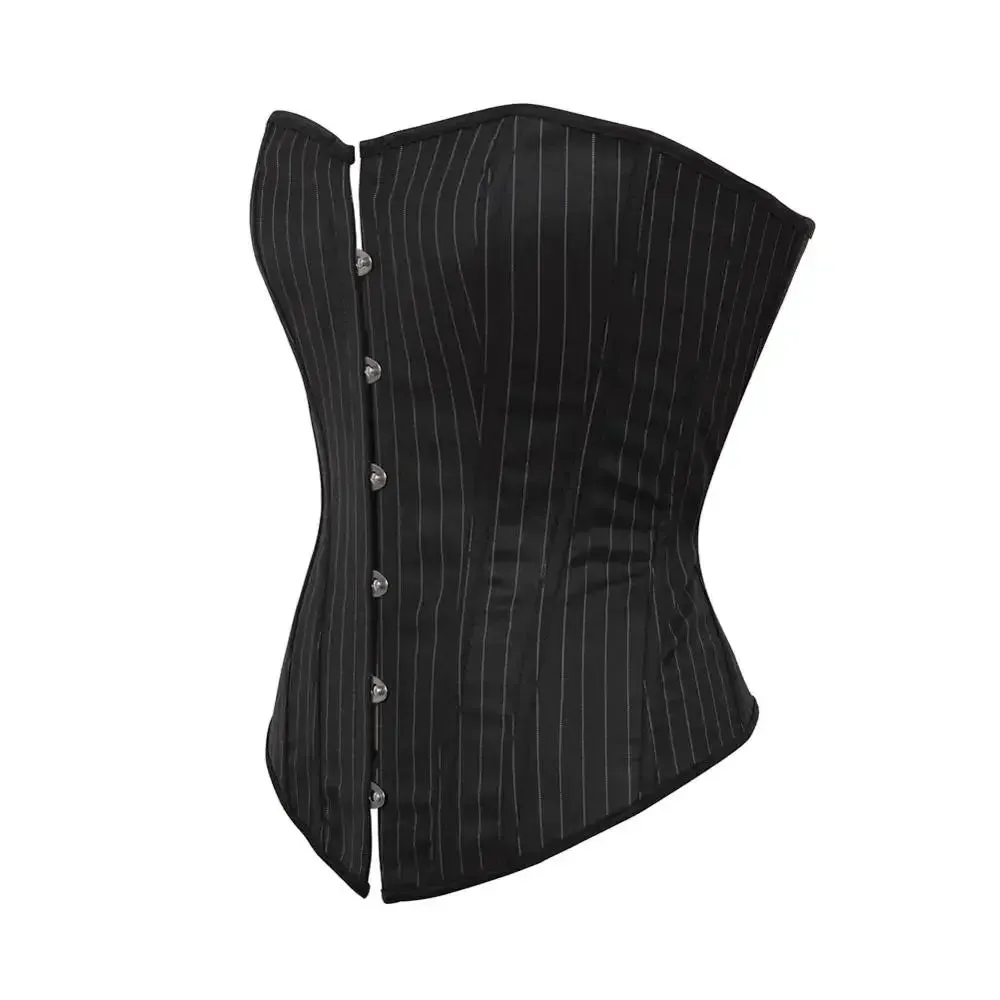 Funki Buys | Lingerie | Women's Pin Striped Front Clip Up Corset