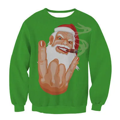 Funny ugly Christmas unisex pullover sweater