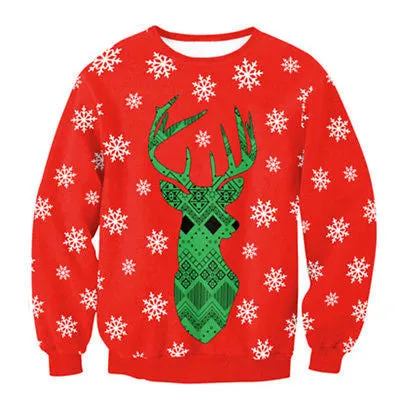 Funny ugly Christmas unisex pullover sweater