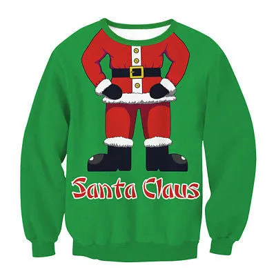 Funny ugly Christmas unisex pullover sweater