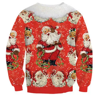 Funny ugly Christmas unisex pullover sweater