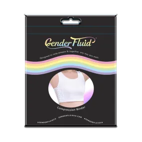 Gender Fluid Chest Binder White - Medium