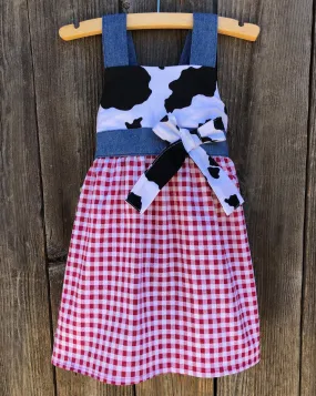 Gingham Barnyard Farm Dress