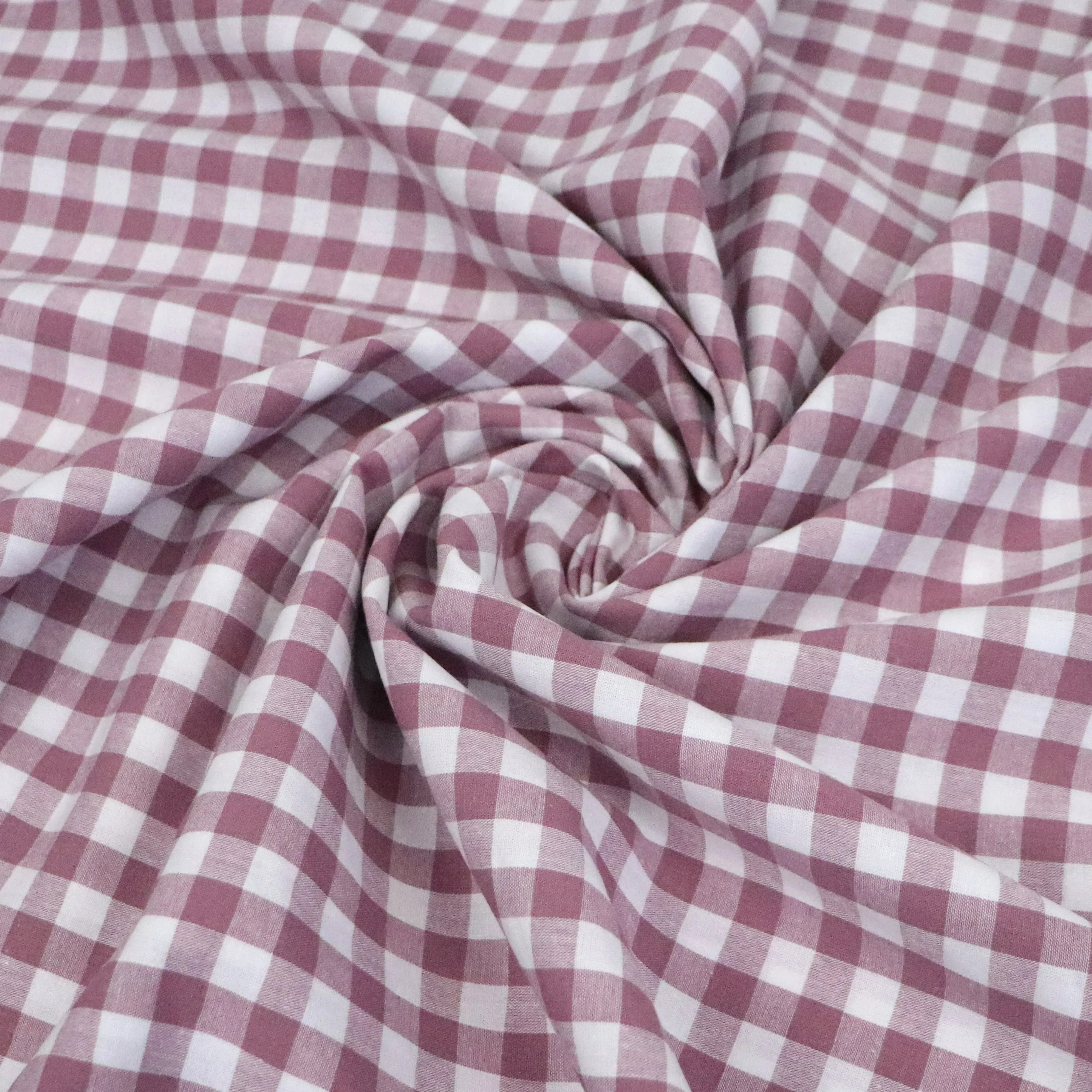 Gingham Yarn Dyed Cotton - Blush