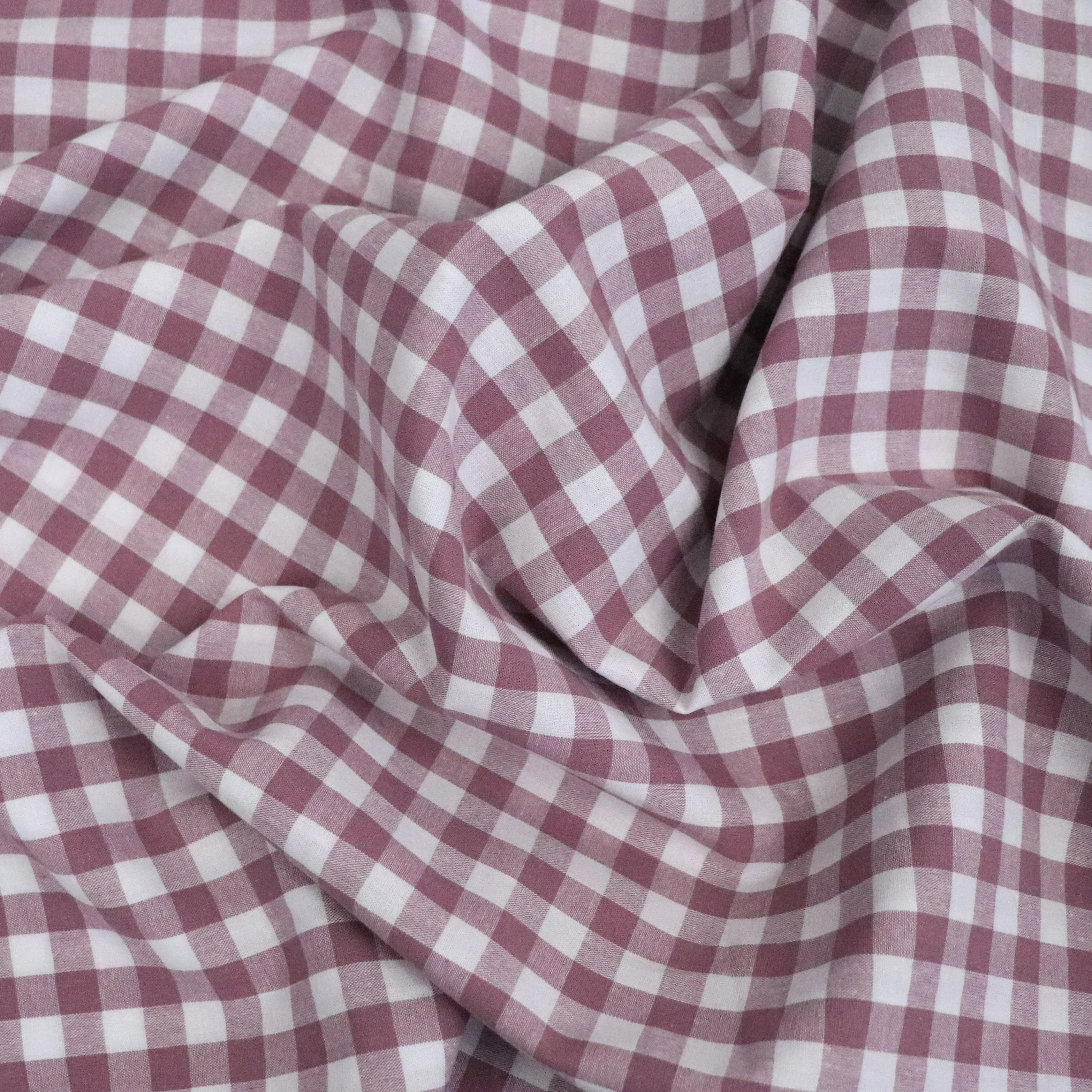 Gingham Yarn Dyed Cotton - Blush