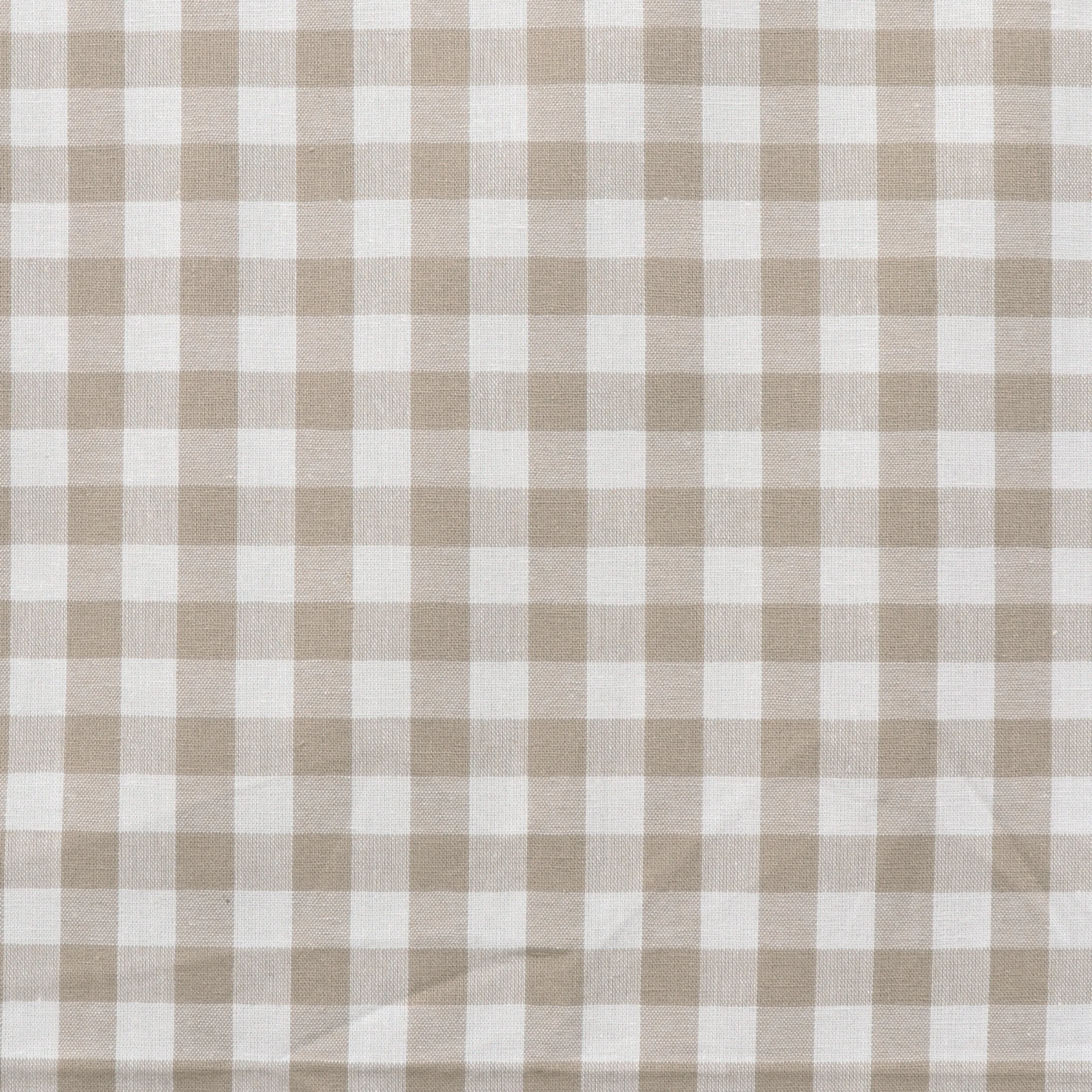 Gingham Yarn Dyed Cotton - Buff