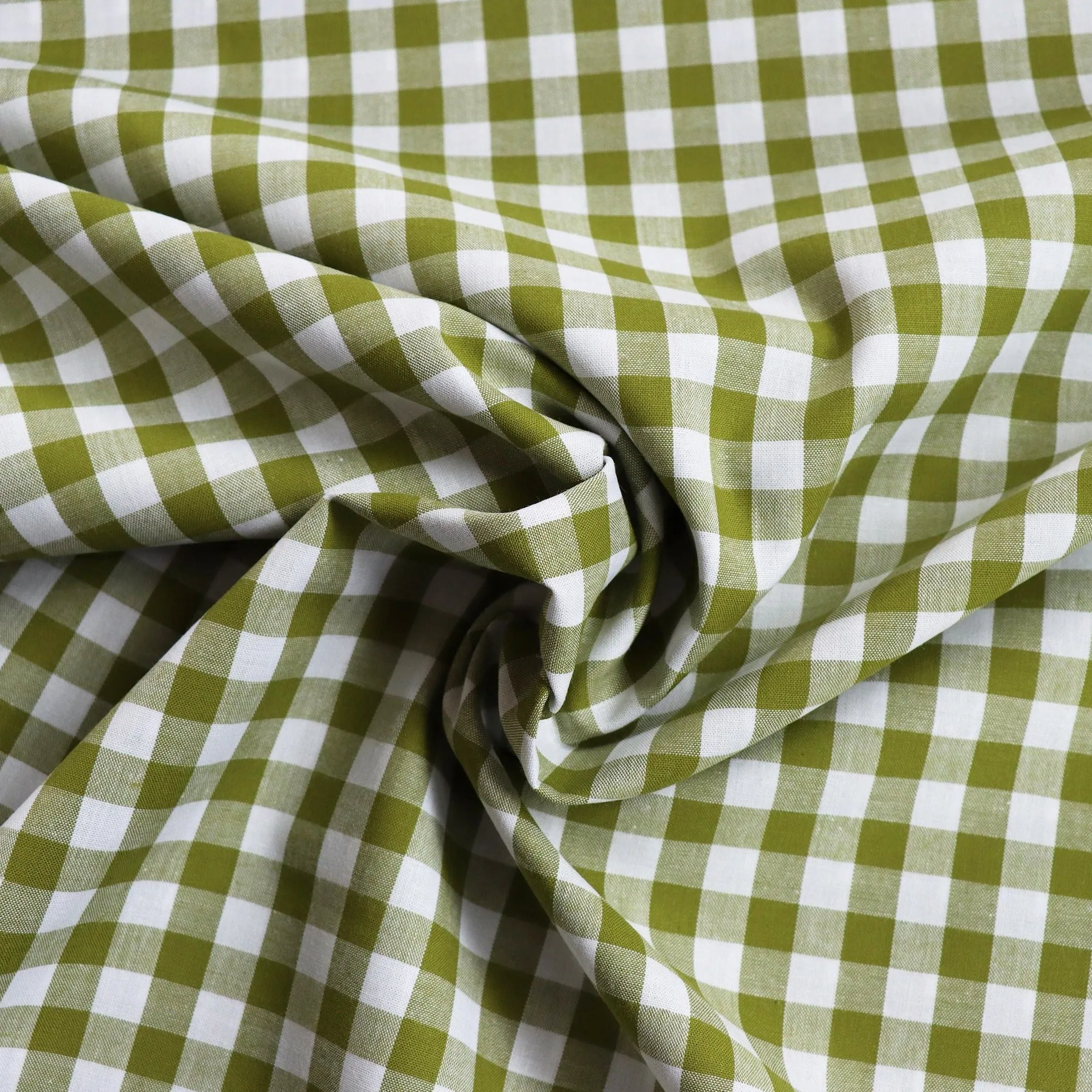 Gingham Yarn Dyed Cotton - Green