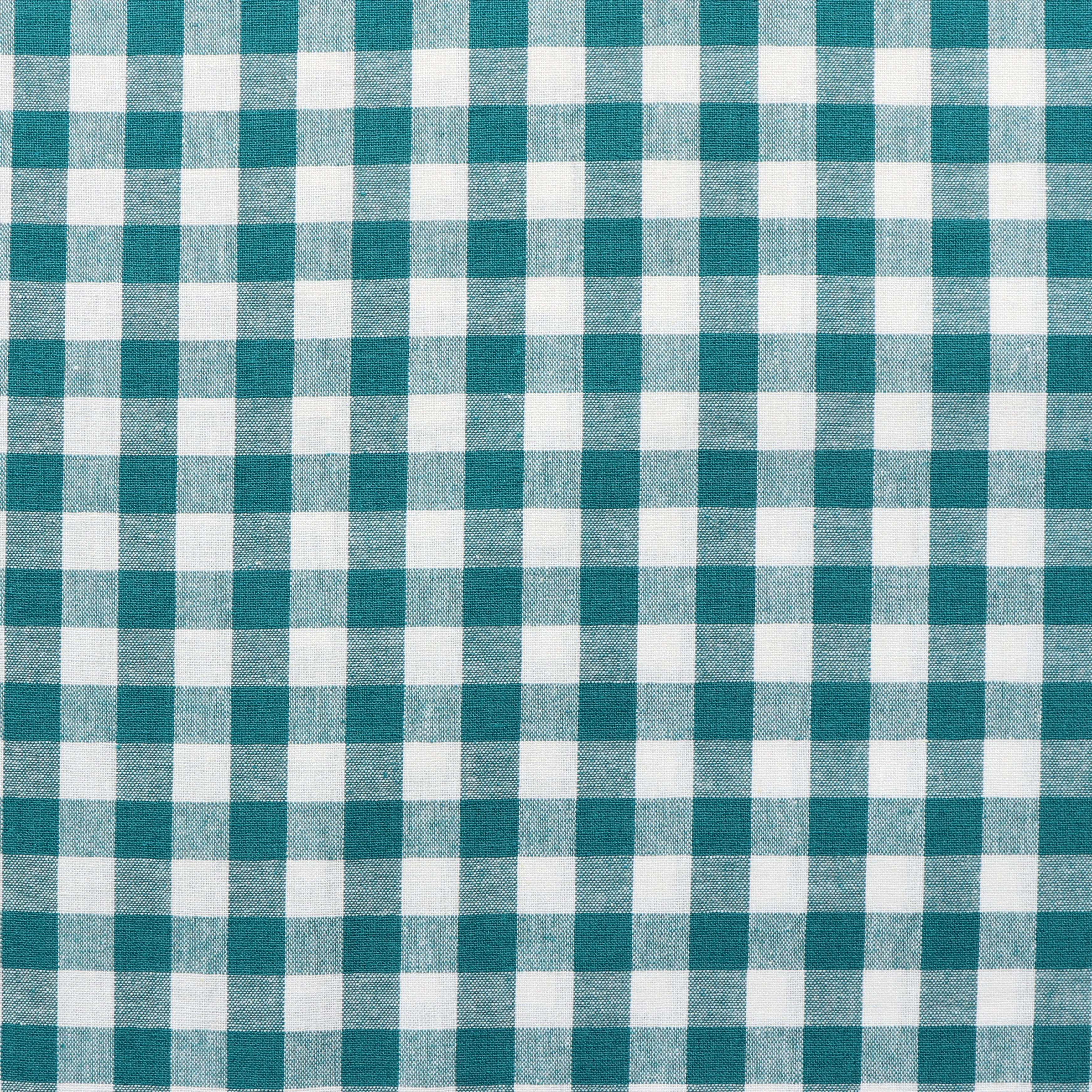 Gingham Yarn Dyed Cotton - Teal