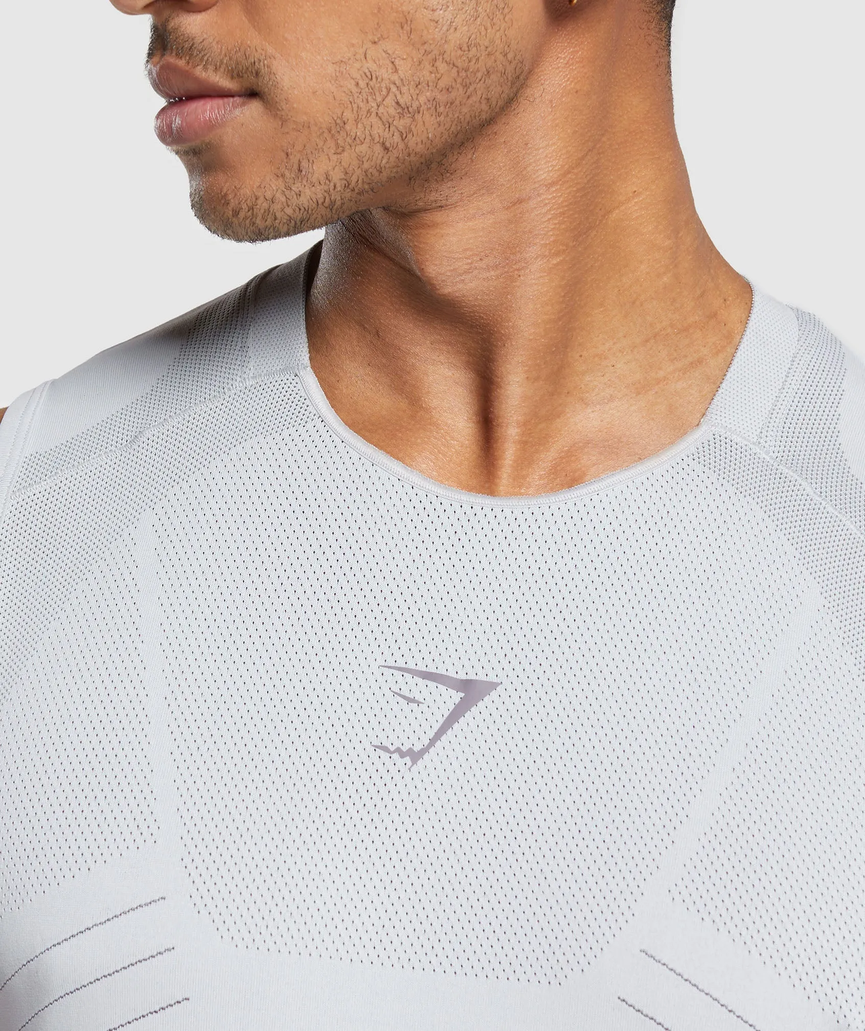 Gymshark Apex Seamless Tank - Light Grey/Medium Grey