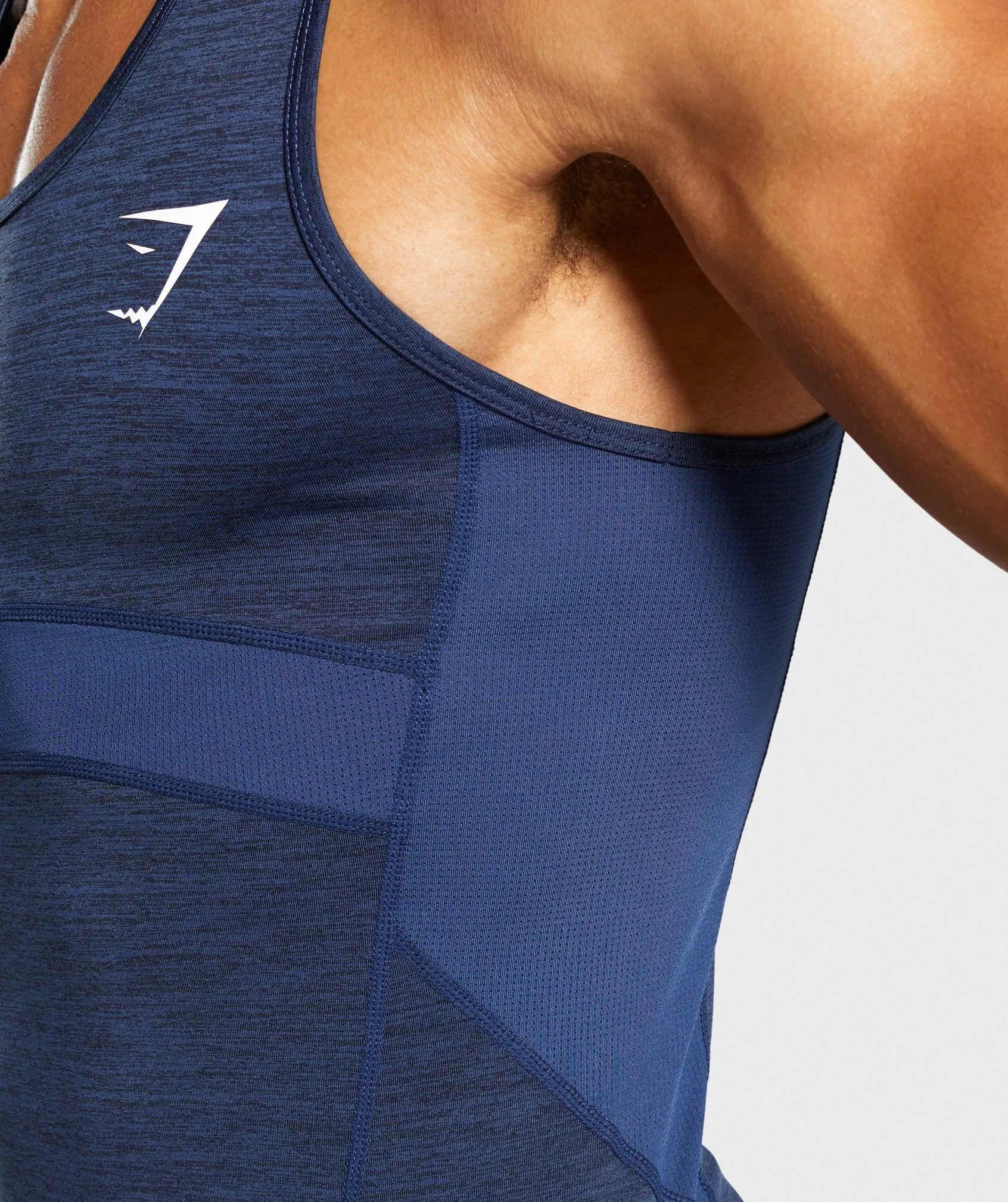 Gymshark Element  Baselayer Tank - Dark Blue Marl