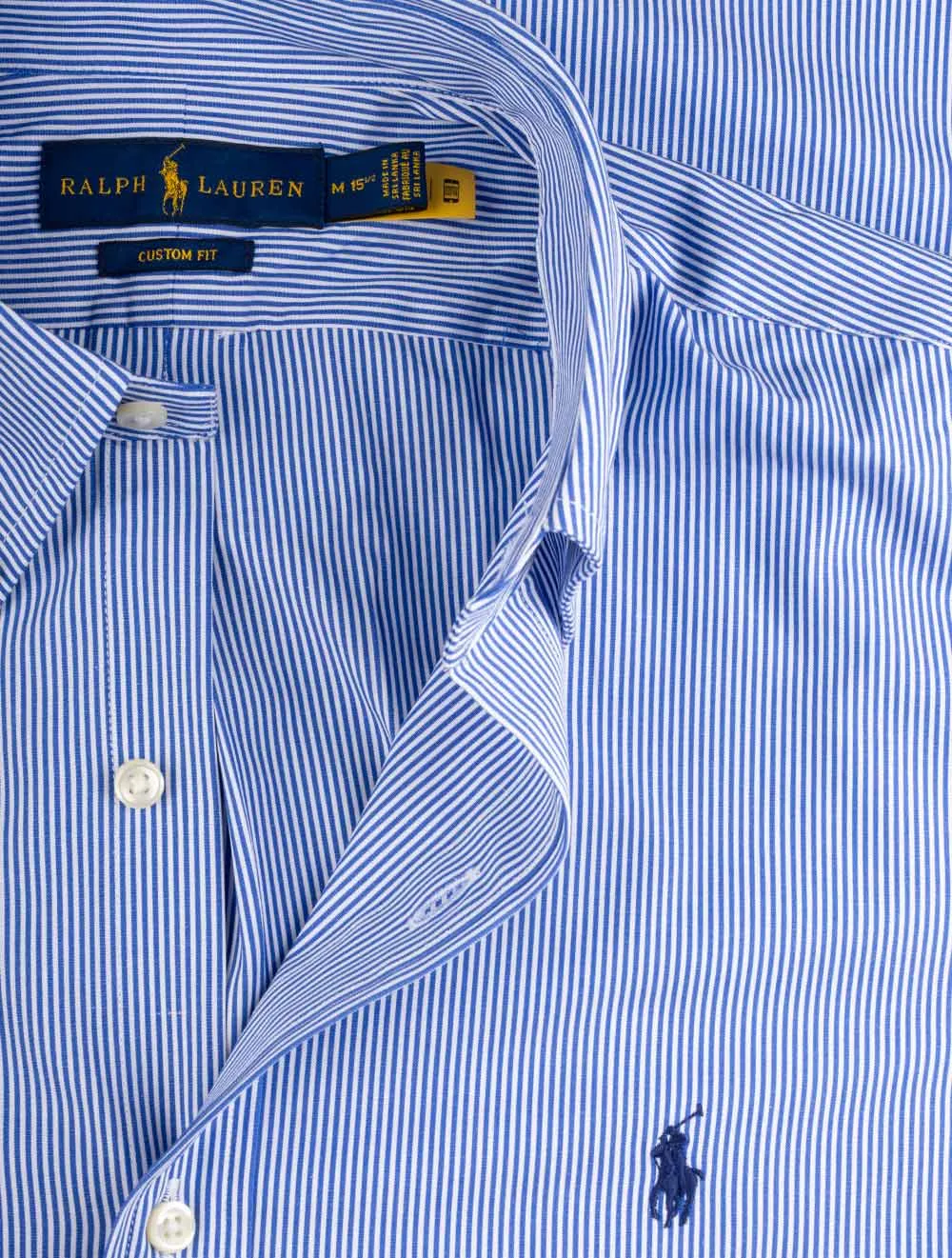 Hairline Stripe Shirt Blue