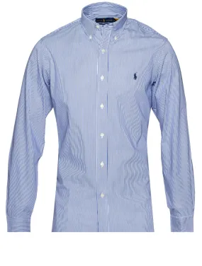 Hairline Stripe Shirt Blue