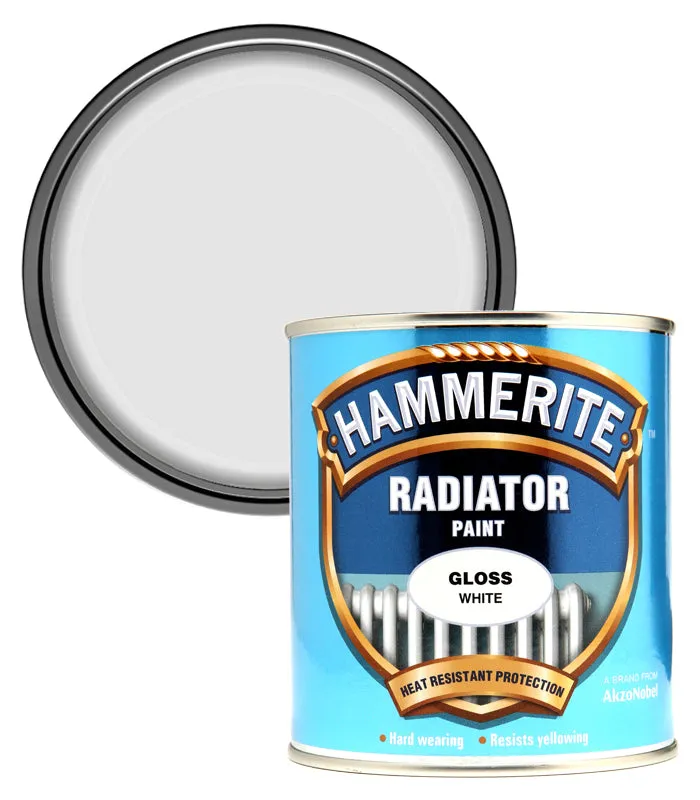 Hammerite Radiator Enamel Metal Paint - White