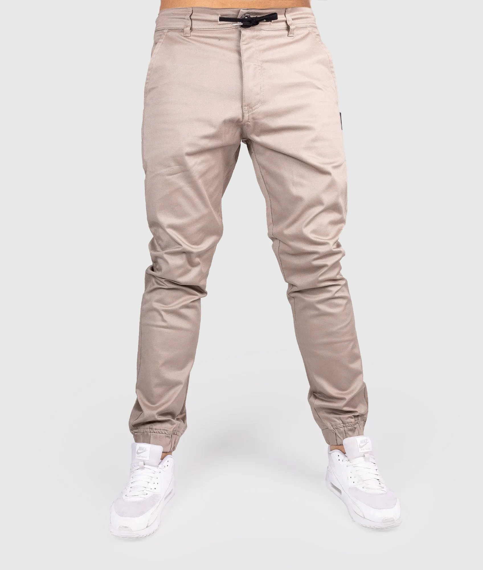 HardTuned Grid Cuffed Chinos - Tan