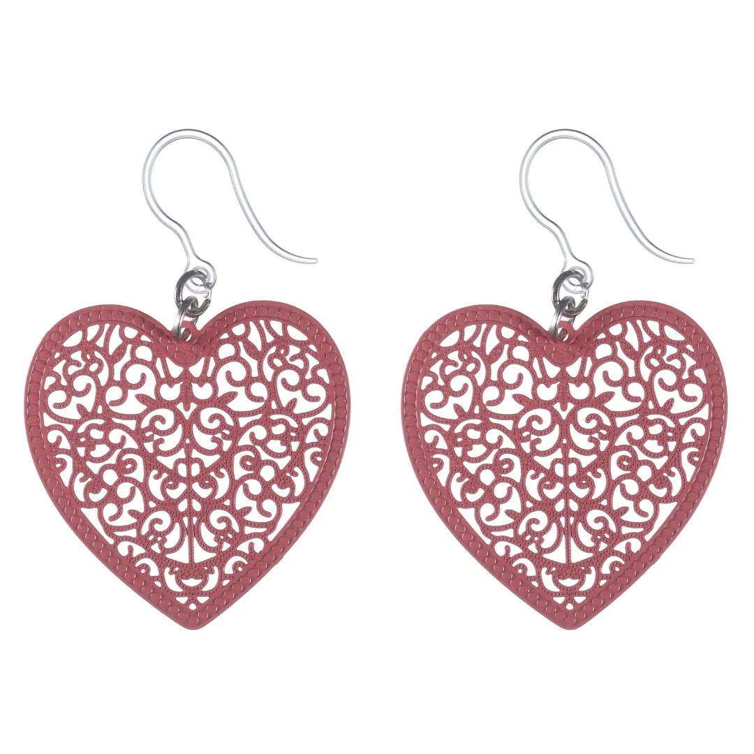 Heart & Craft Dangles Hypoallergenic Earrings for Sensitive Ears Made with Plastic Posts