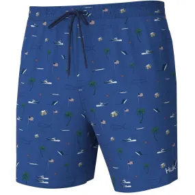 Huk KC Fish Pursuit Volley Swim Shorts - Men's