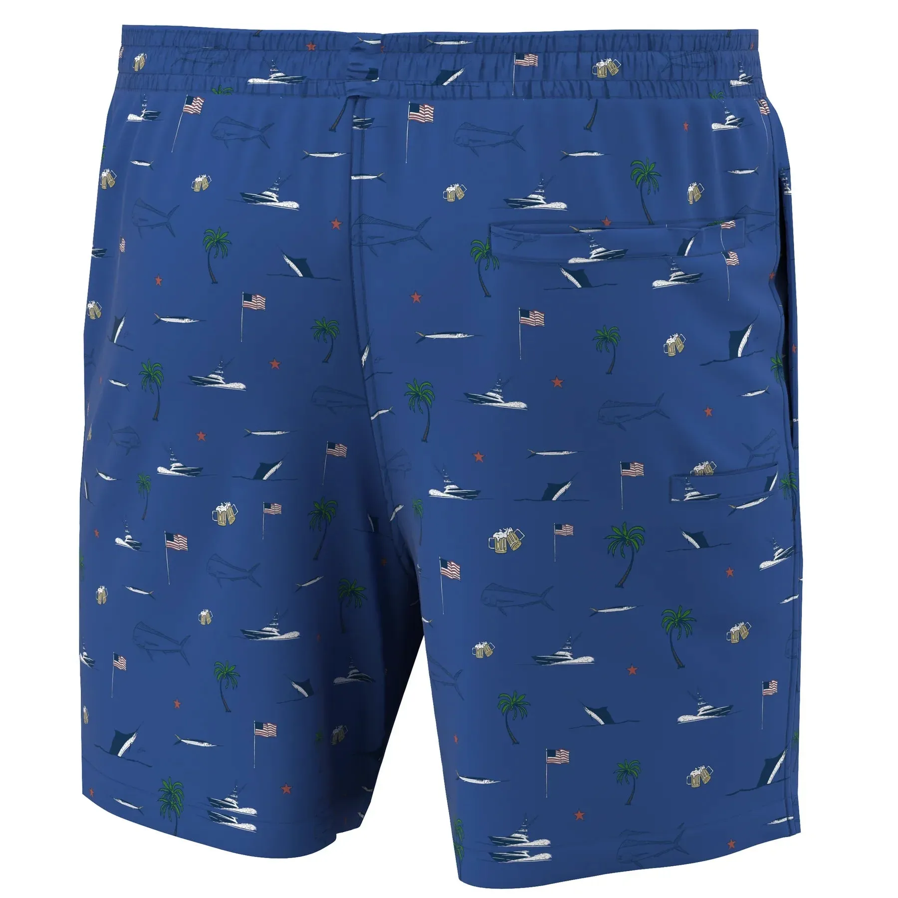 Huk KC Fish Pursuit Volley Swim Shorts - Men's