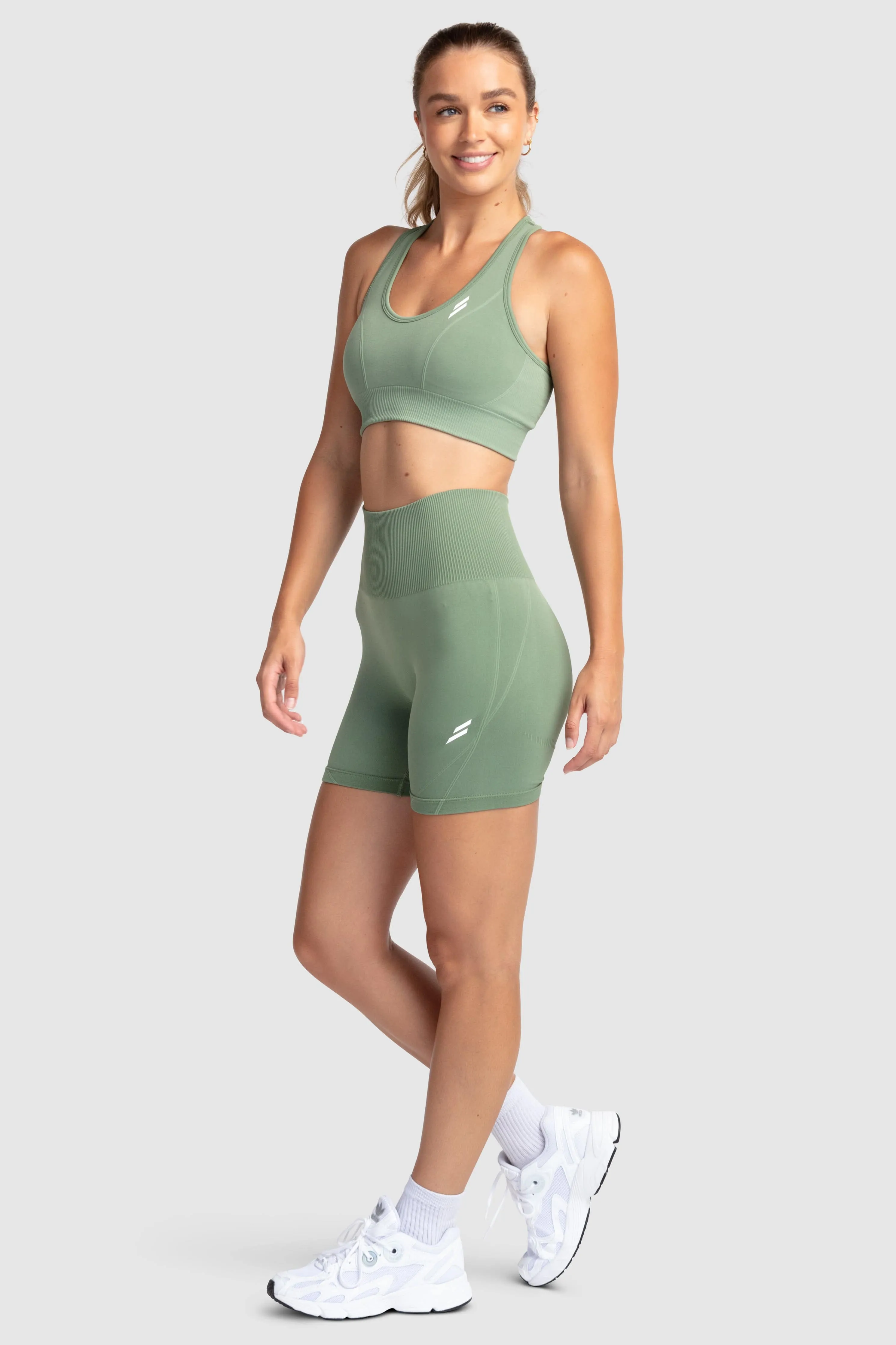 Hyperflex 2 Crop - Soft Khaki Green