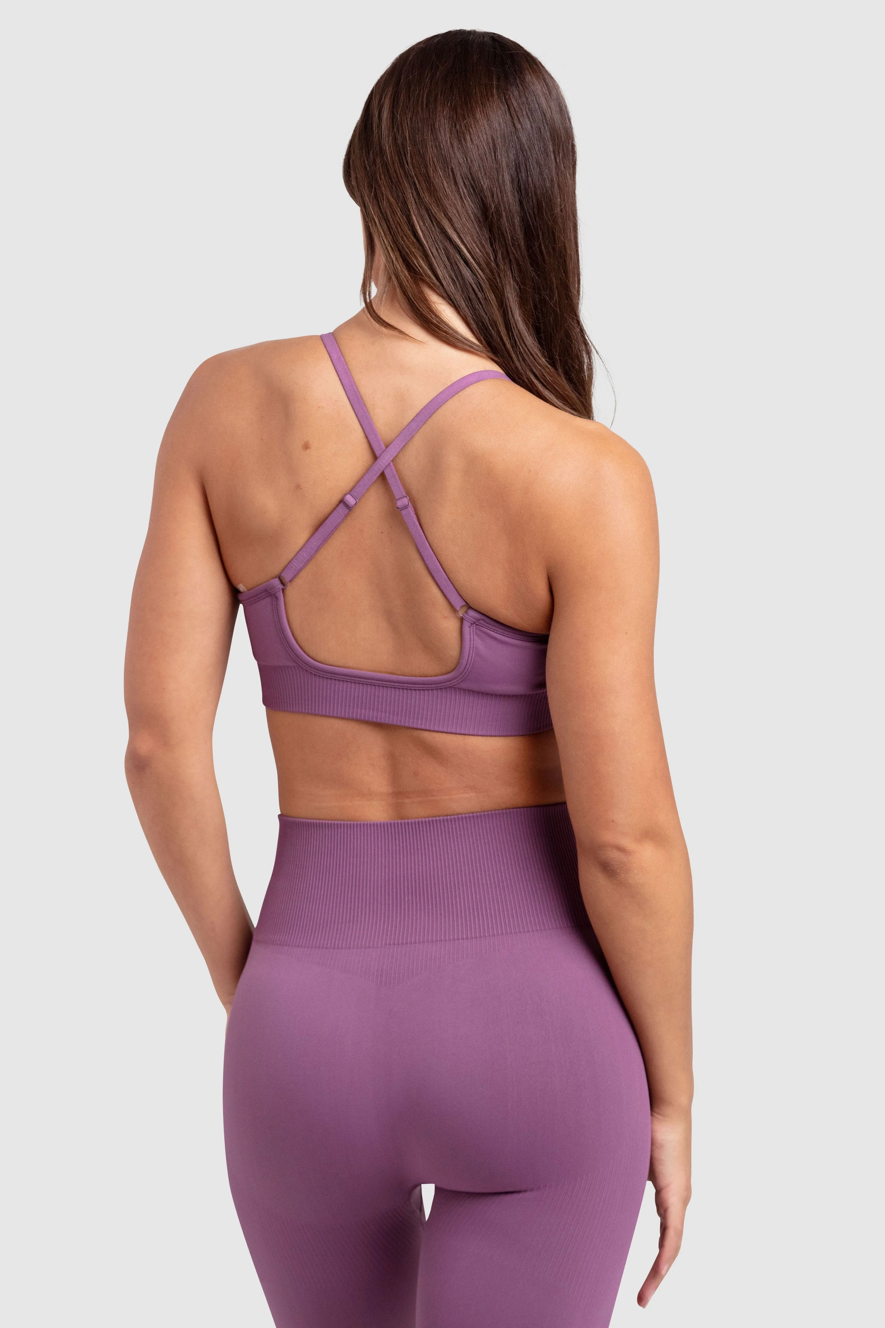 Impact Solid Crop - Mauve Purple