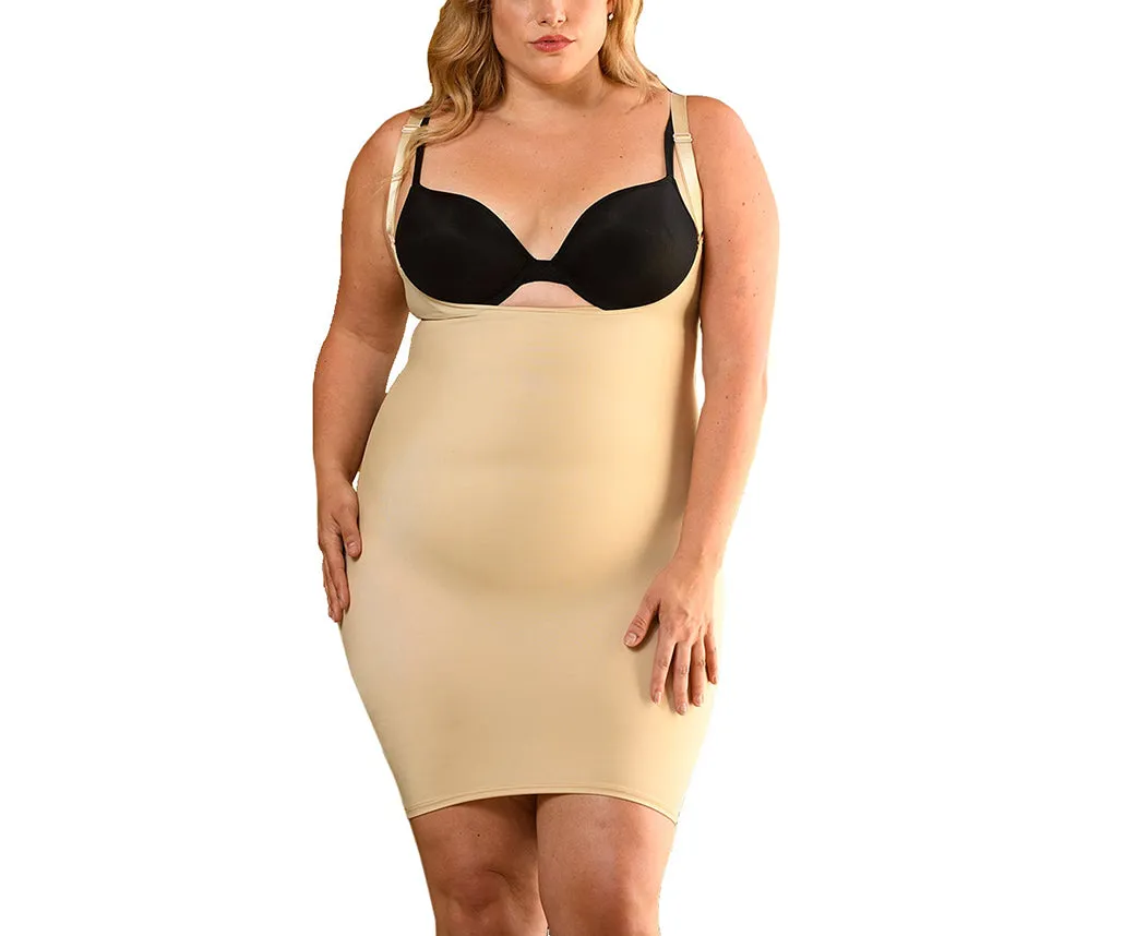 InstantFigure Underbust Plus Size Dress Adjustable Strap WDS40151C