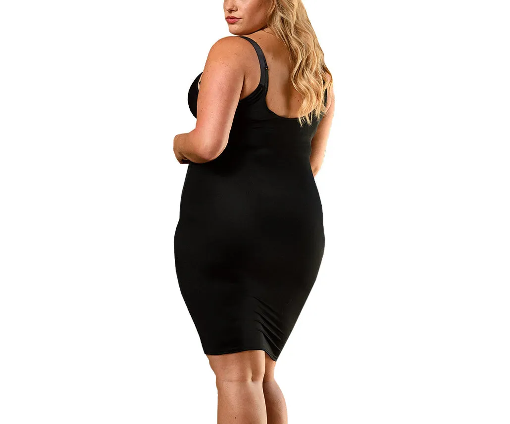 InstantFigure Underbust Plus Size Dress Adjustable Strap WDS40151C