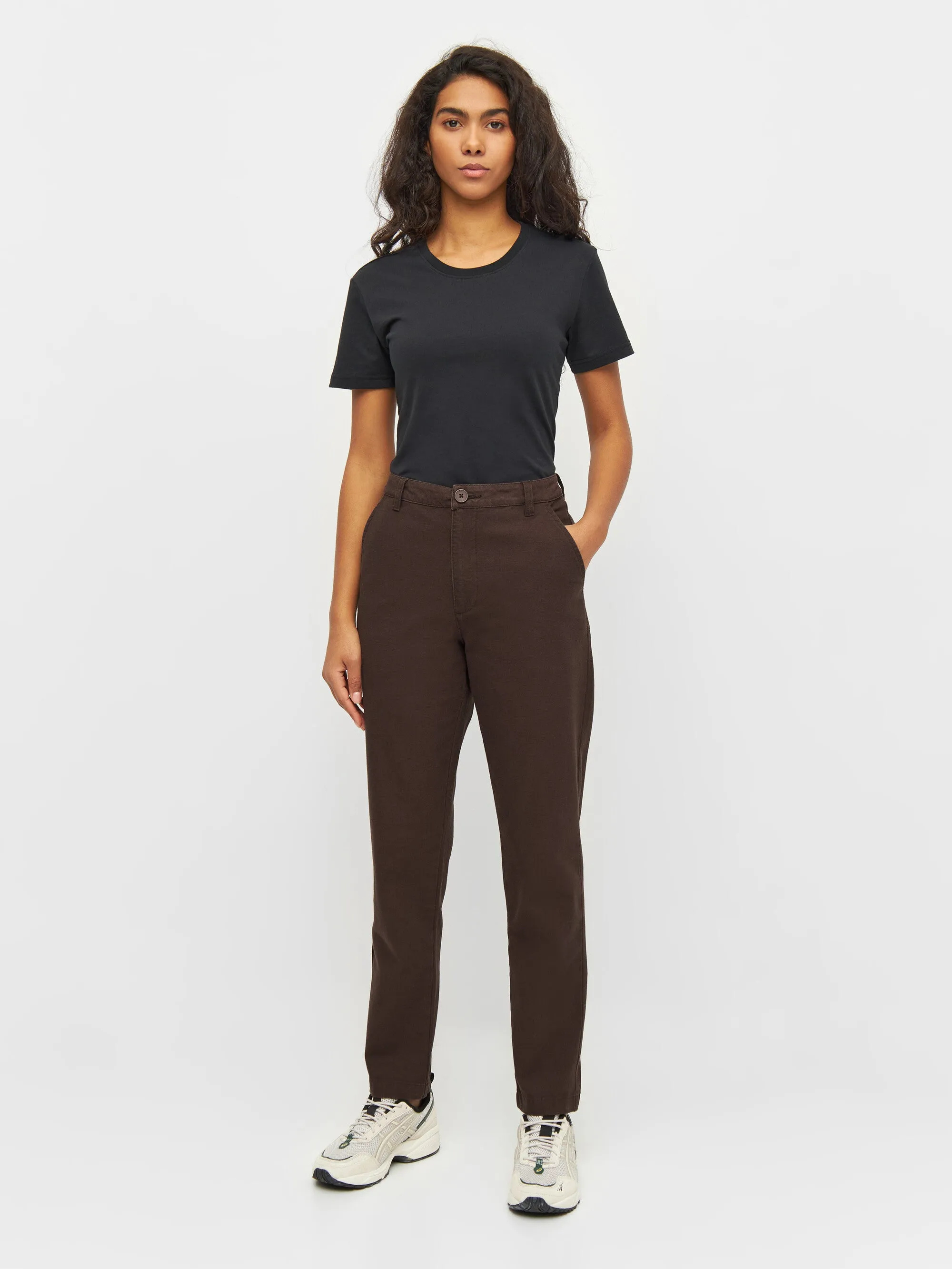 IRIS mom mid-rise chino - Chocolate Plum