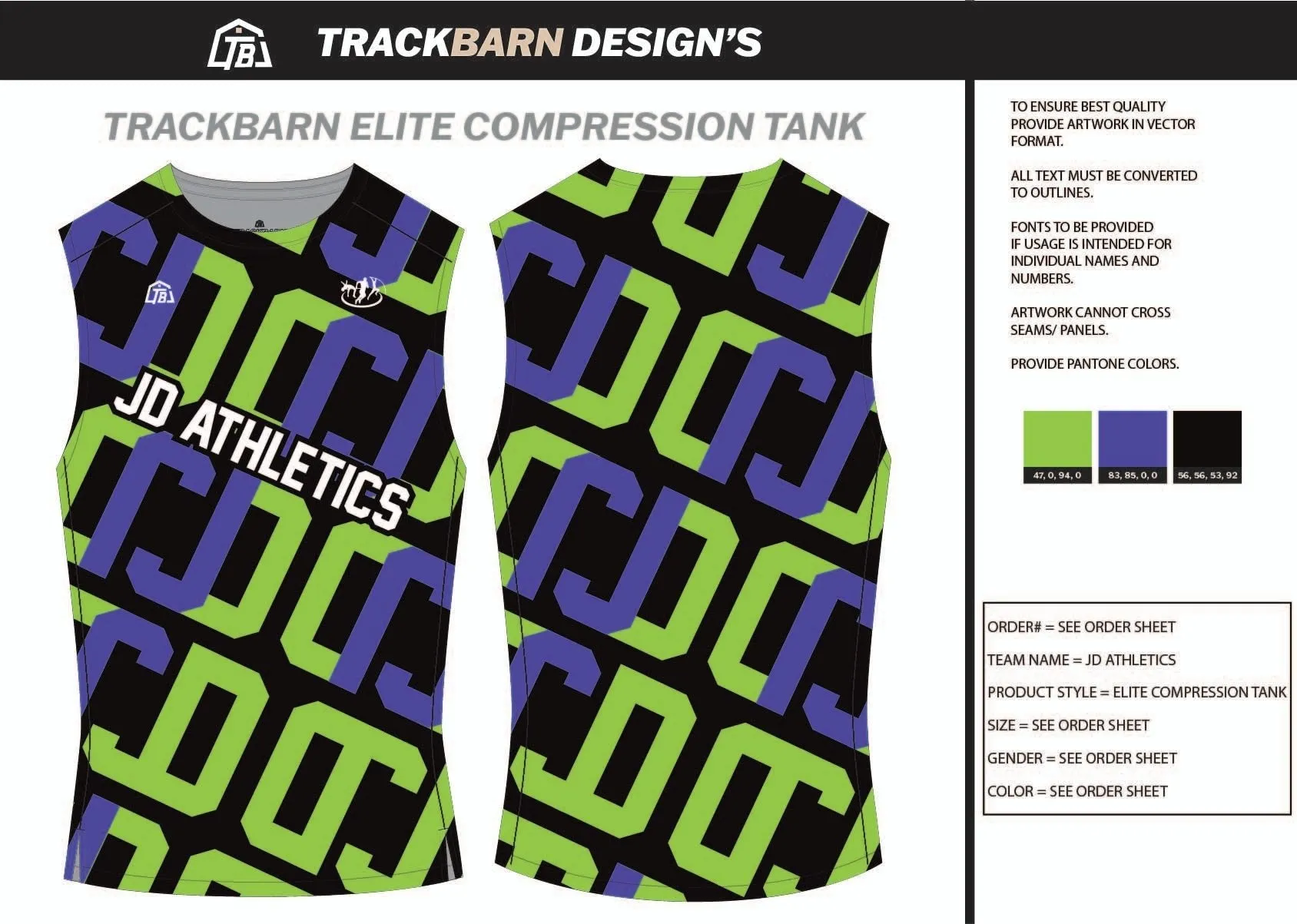 JD-Athletics- Youth Compression Tank