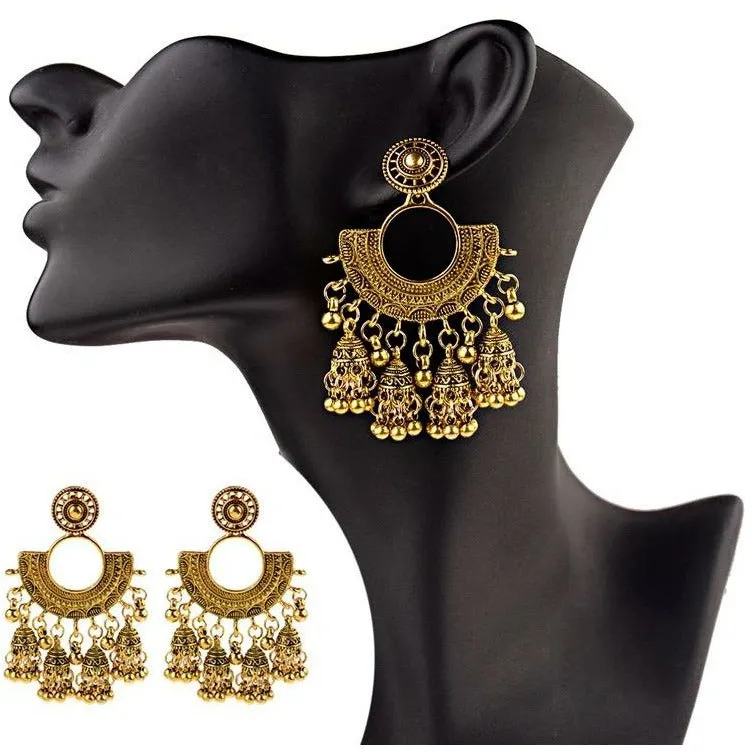 Jhumka Pride Earrings - Gold / Silver