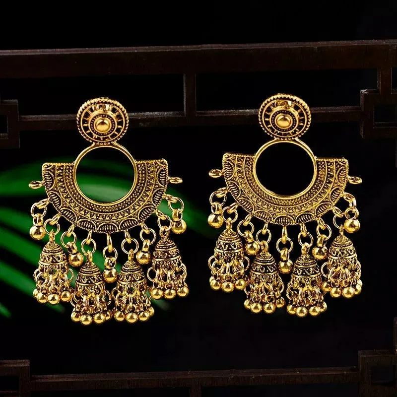 Jhumka Pride Earrings - Gold / Silver