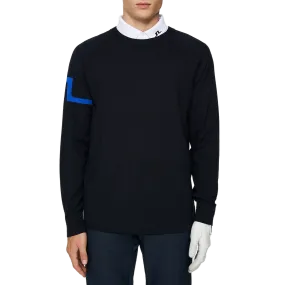 J.Lindeberg Gusten Knitted Golf Sweater - JL Navy