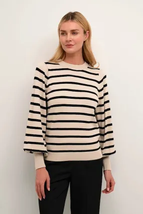 KALIZZY PULLOVER BLACK/WHITE STRIPE