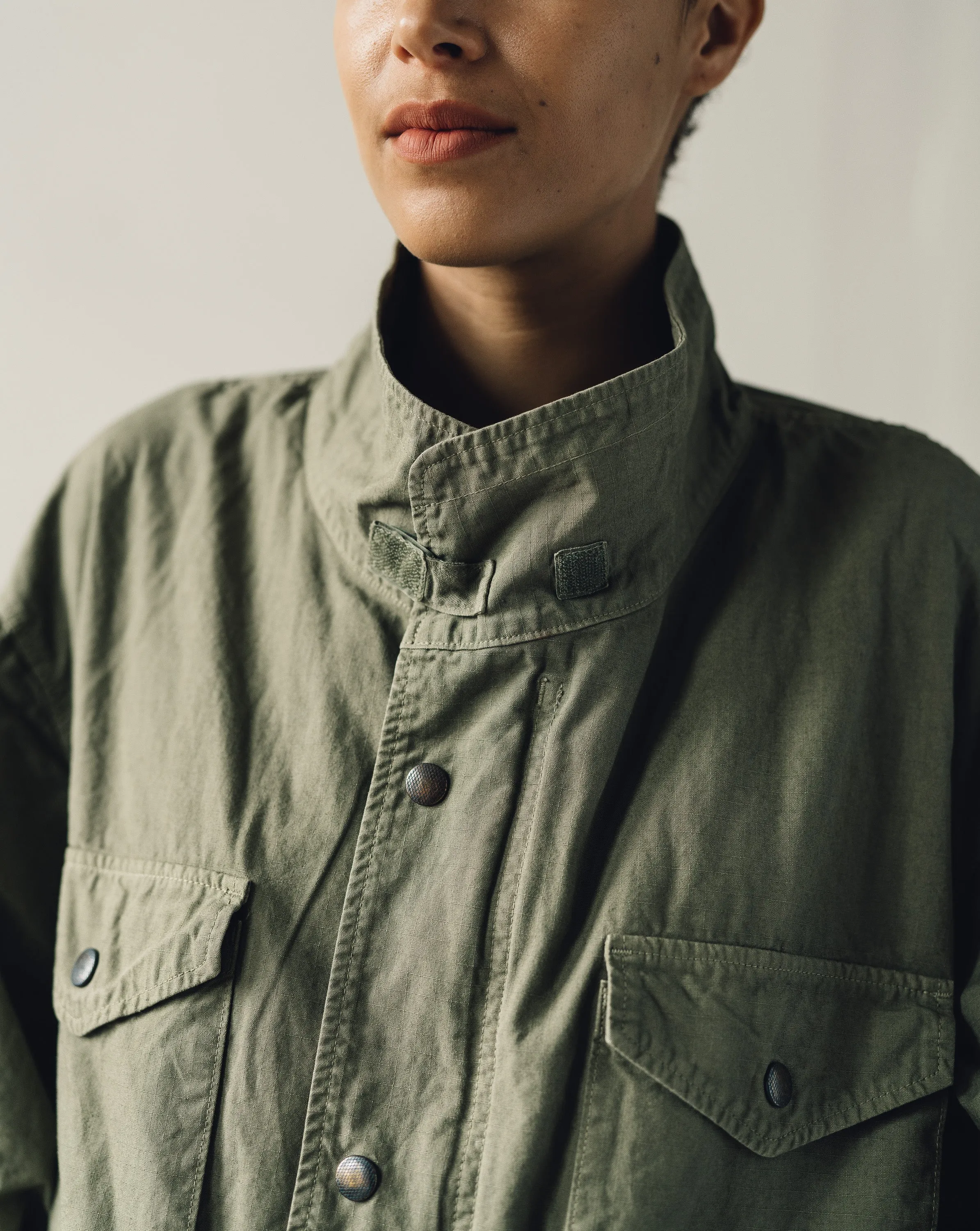 Kapital Ripstop Field Coat, Khaki