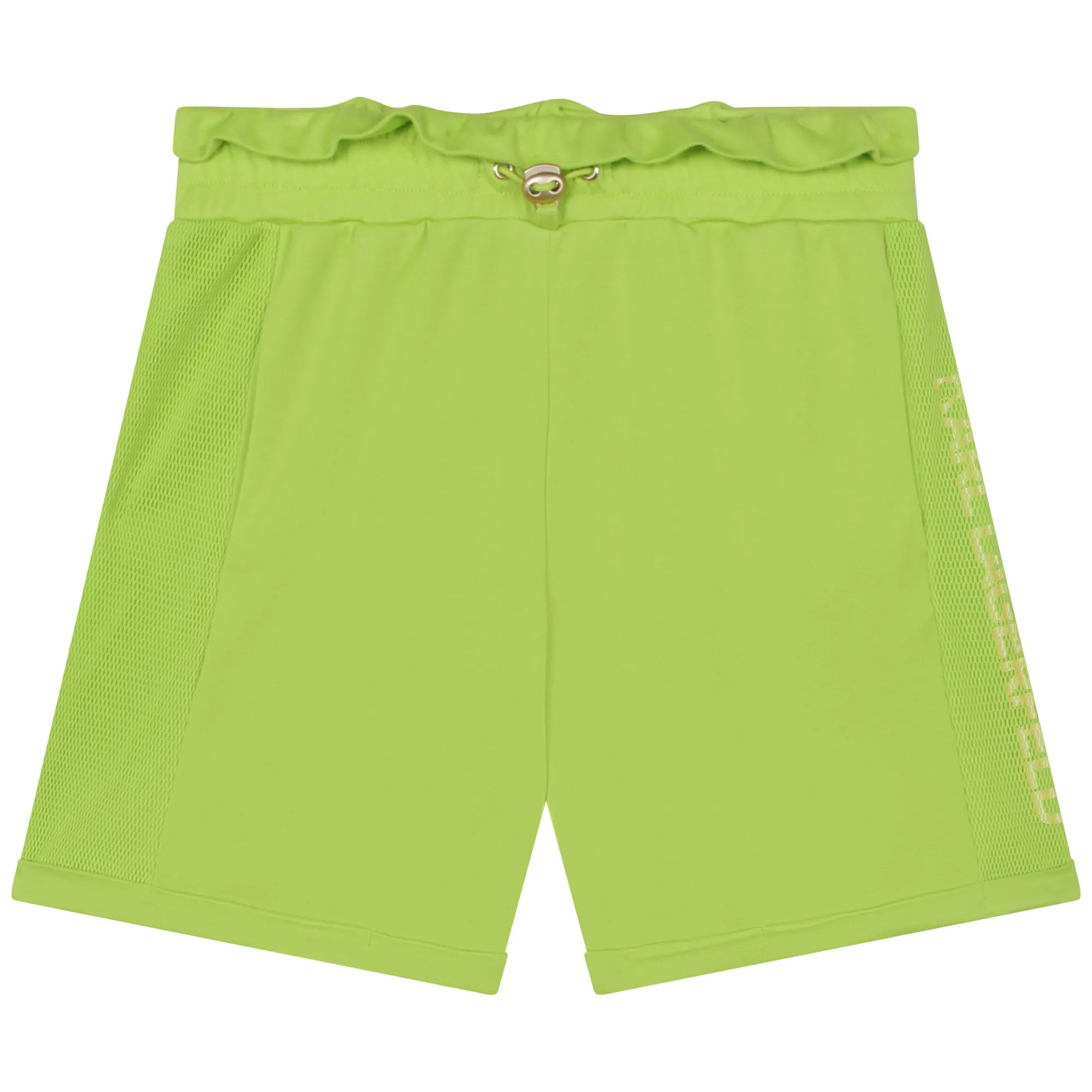 KL Lime Mesh Panel Shorts